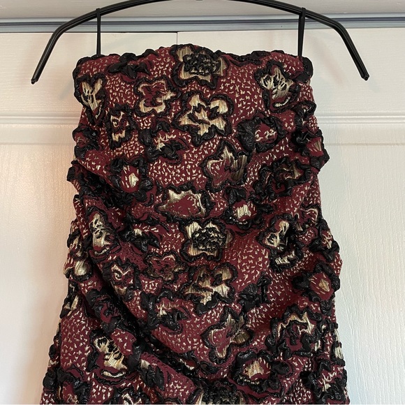 NWT MIU MIU Rare 2018 Runway Gonna Lurex Metallic Dress Bordeaux - EU38 (US8) - Picture 5 of 15